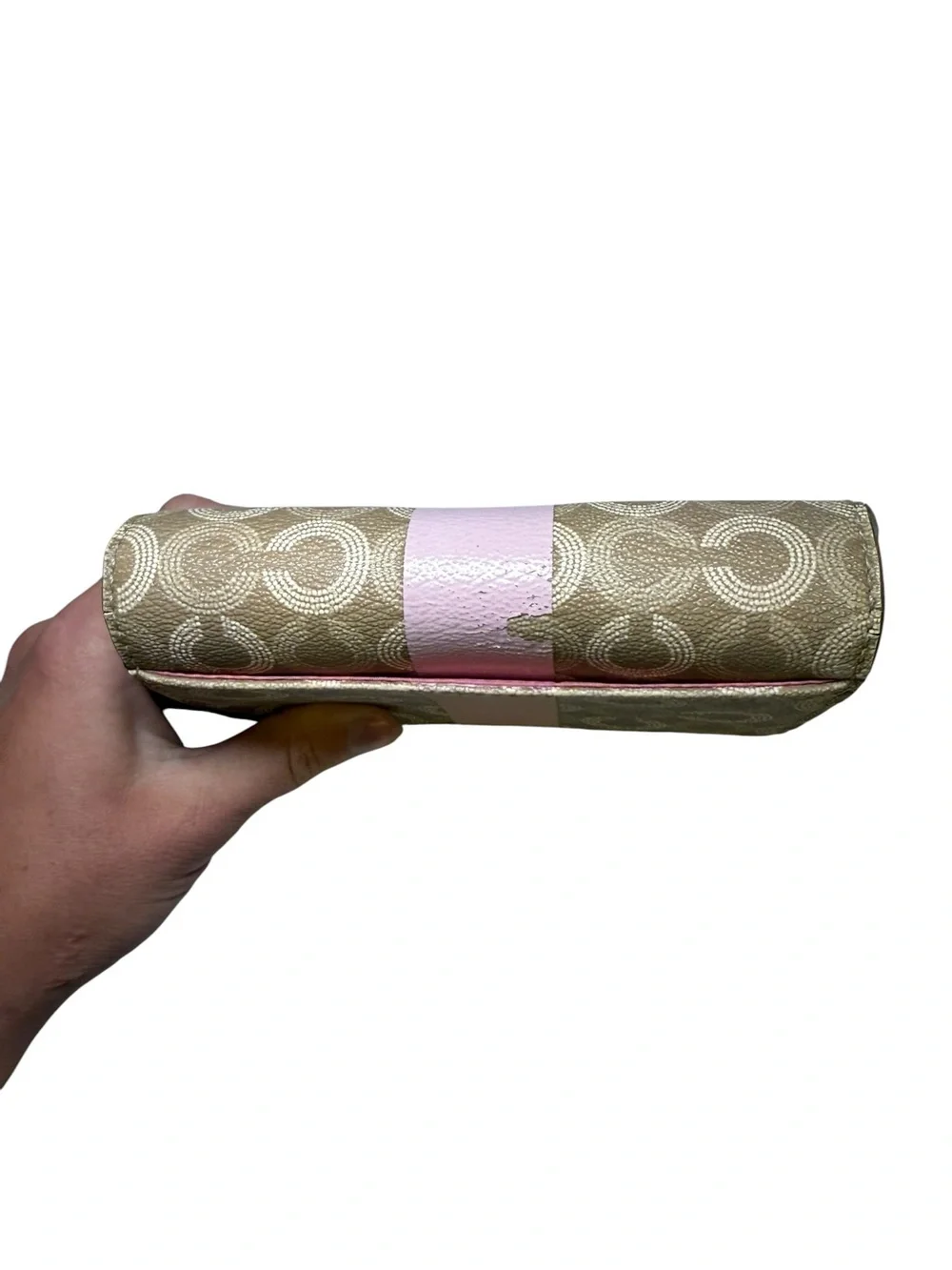 Vintage Y2K Coach Madison Dotted Op Art Trifold Wallet